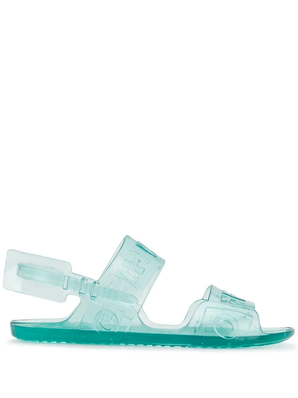 OFF-WHITE logo detail jelly sandals