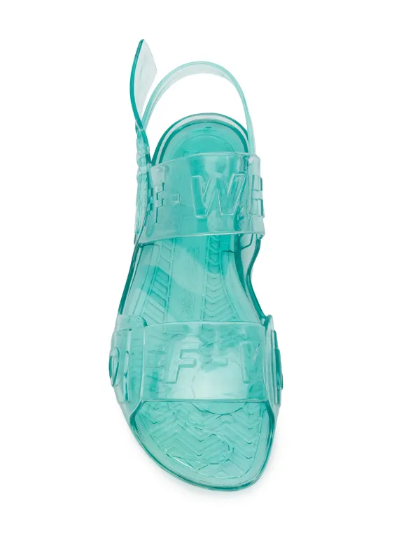 off white jelly sandals sale