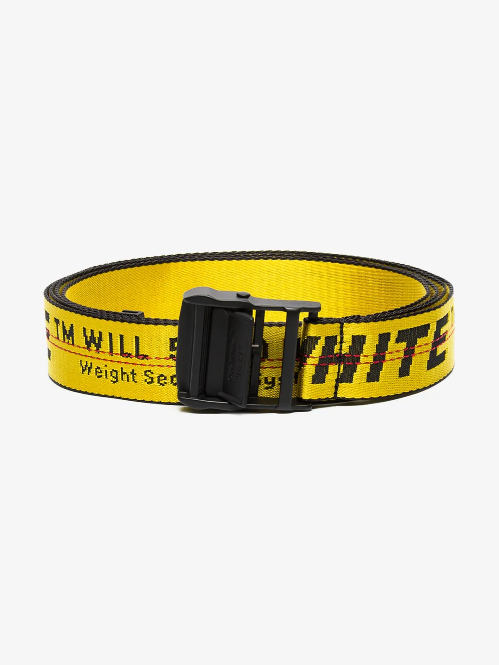 OFF-WHITE OFF-WHITE YELLOW AND BLACK INDUSTRIAL LOGO BELT,OWRB009R20223075601014852185