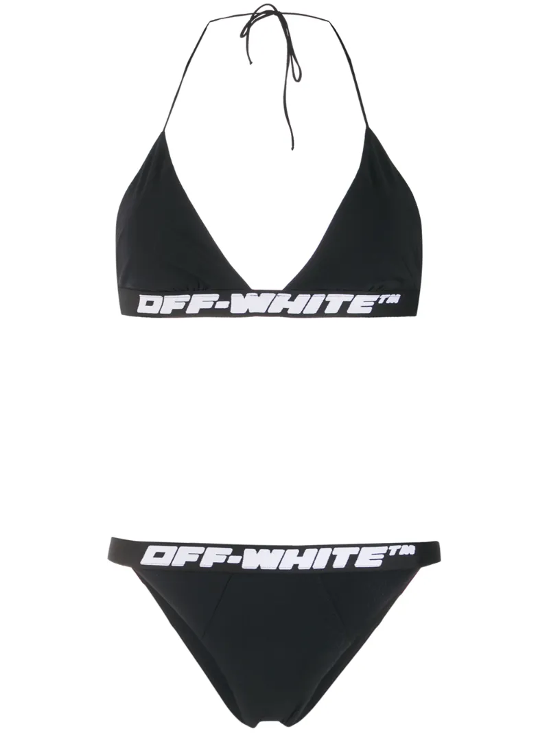 Click to view more detailed imagery on our partner's website Off-white Industrial Triangle Bikini In Black