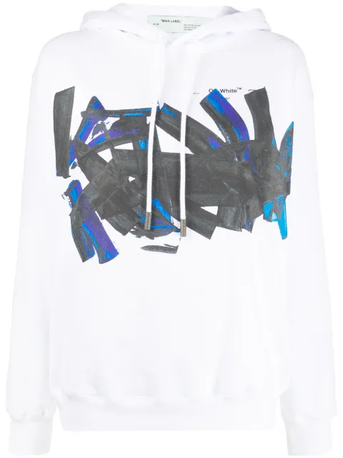 Off-White graphic logo print hoodie