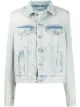 الصورة 1 من Off-White جاكيت جينز بتأثير مبيض