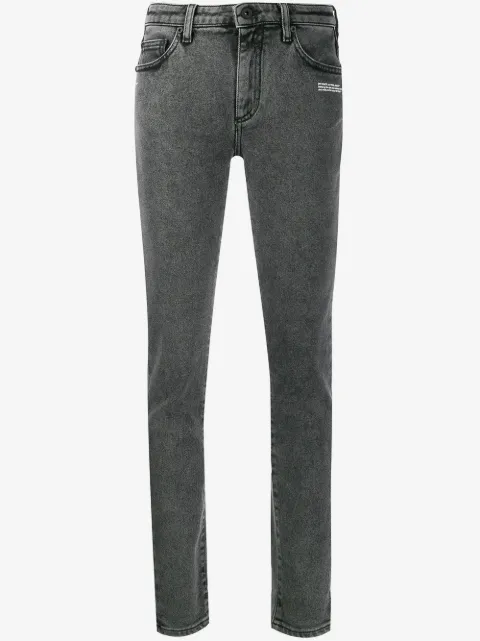 Off-White vaskede skinny-jeans