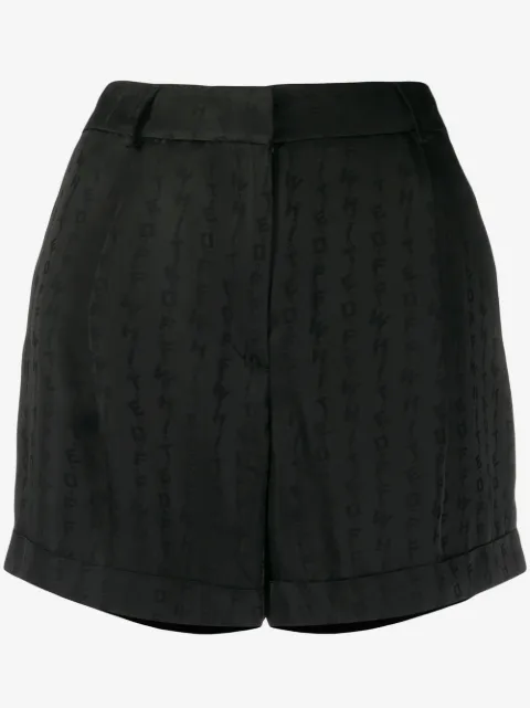 Off-White shorts tono sobre tono con logo