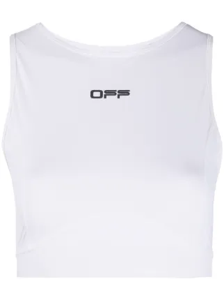 white racerback sports bra