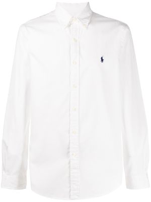 ralph lauren mens white button down shirt