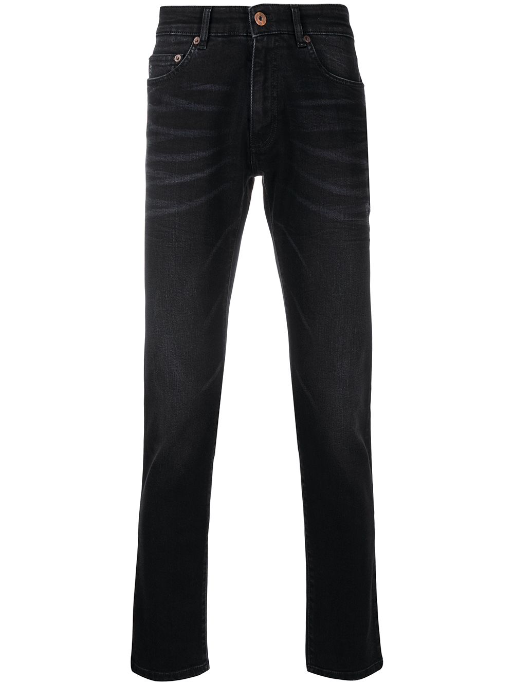 Pt05 Rock Straight-leg Jeans In Black