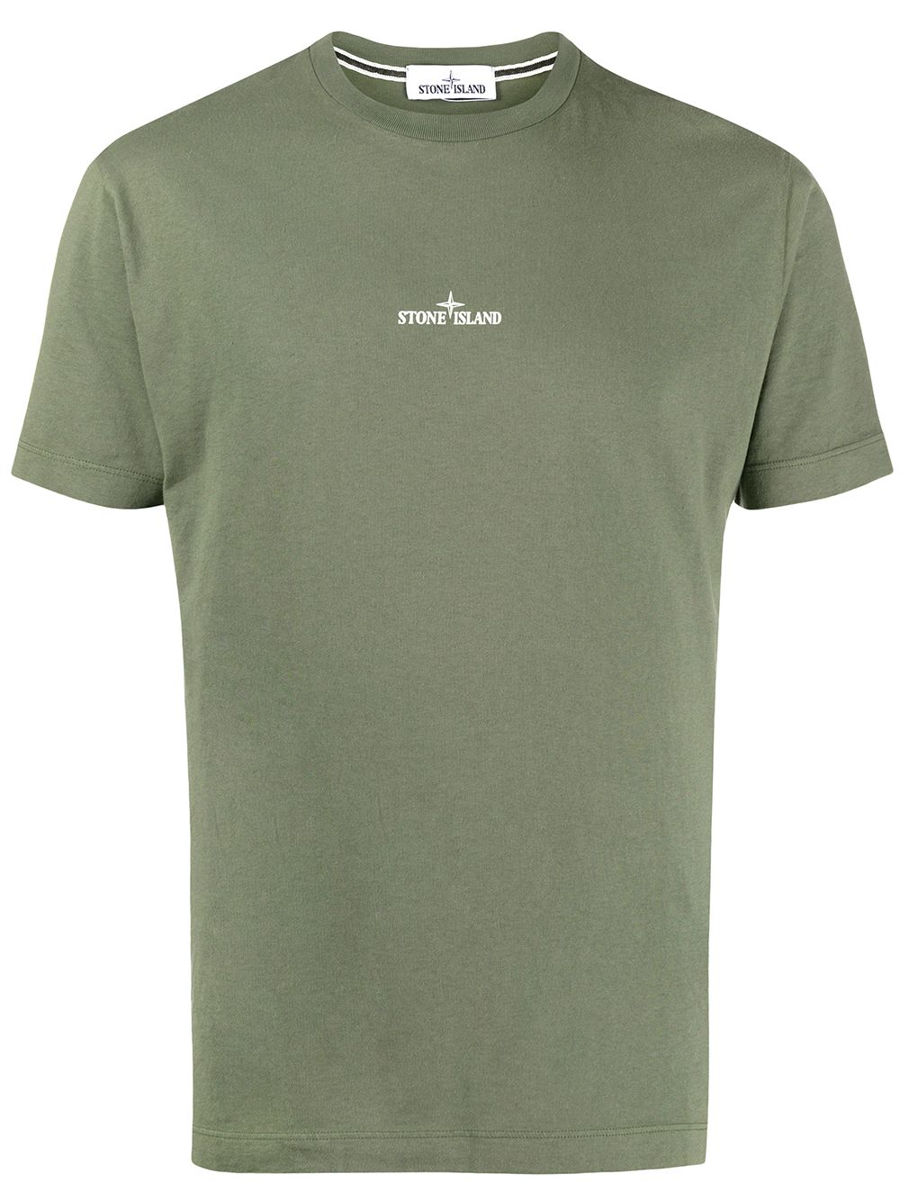 Stone Island T-shirt Mit Logo-print In Green