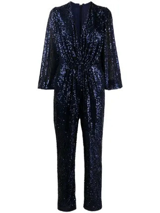 blue sequin pantsuit