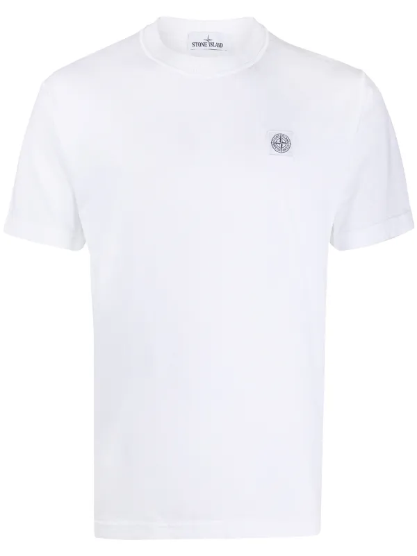 stone island logo t shirt