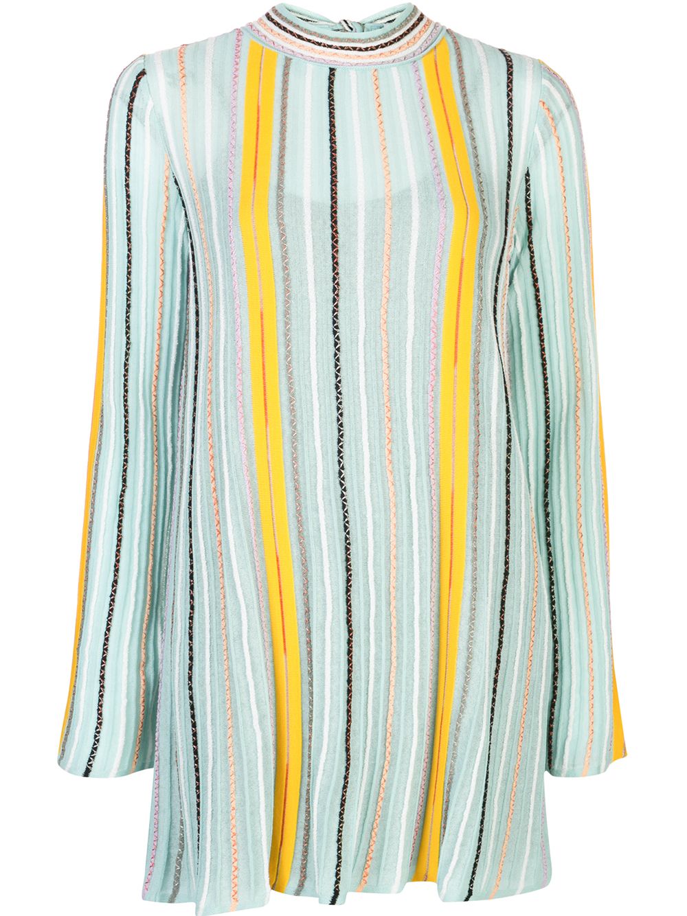 M MISSONI STRIPED JUMPER DRESS 