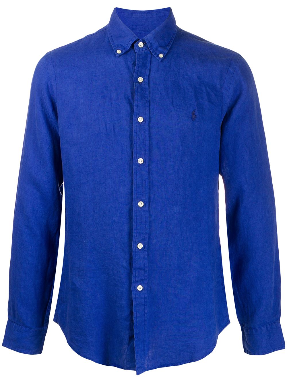 Ralph Lauren Embroidered Logo Shirt In Blue