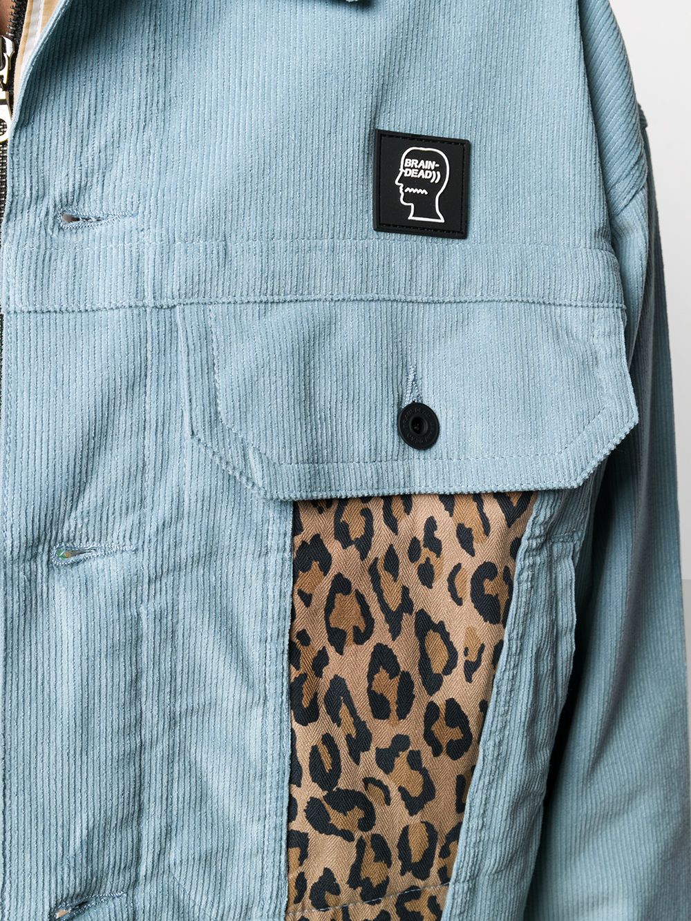 фото Brain dead brain dead corduroy leopard contrast trucker