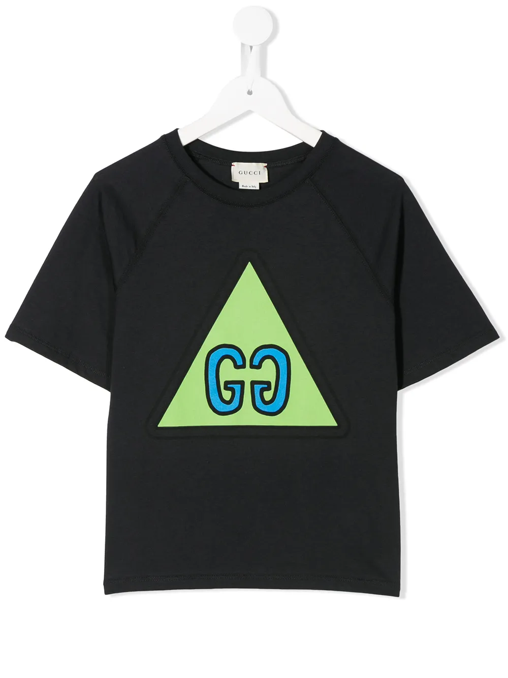 Gucci Kids' Logo Motif T-shirt In 蓝色