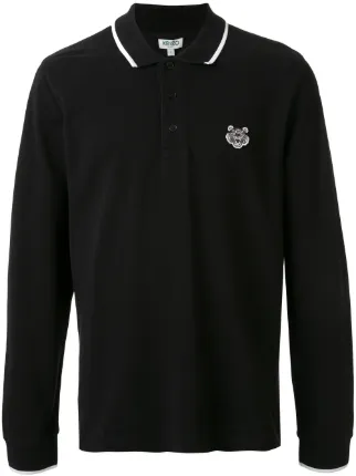 men's kenzo long sleeve polo