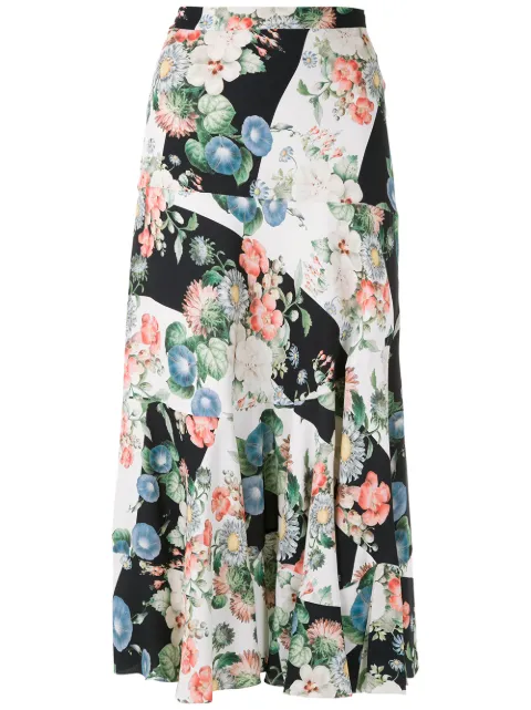 Gloria Coelho printed midi skirt