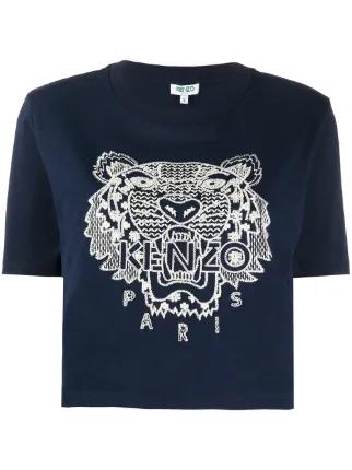 kenzo embroidered tiger t shirt