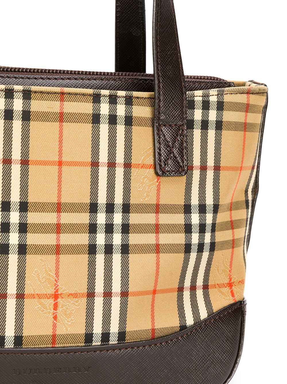 фото Burberry pre-owned маленькая сумка-тоут в клетку vintage check