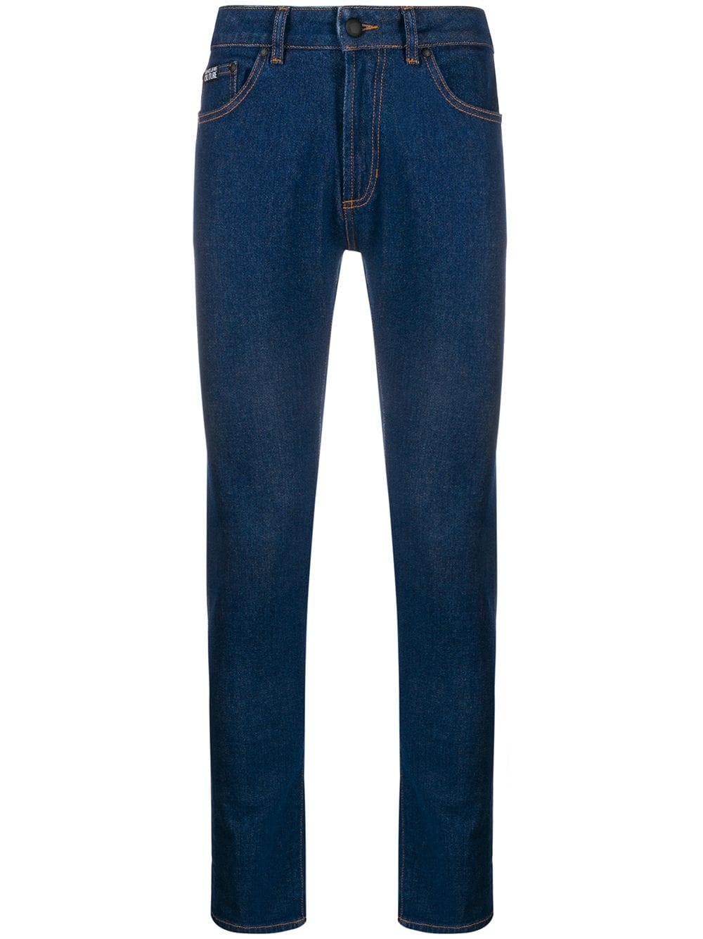 Versace Jeans Couture Mid-rise Slim-fit Jeans In Blue