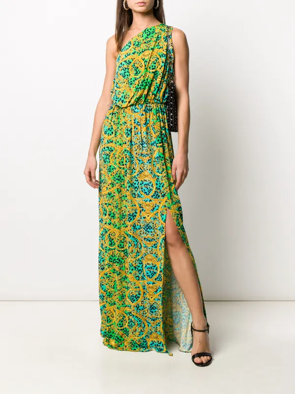 versace print maxi dress
