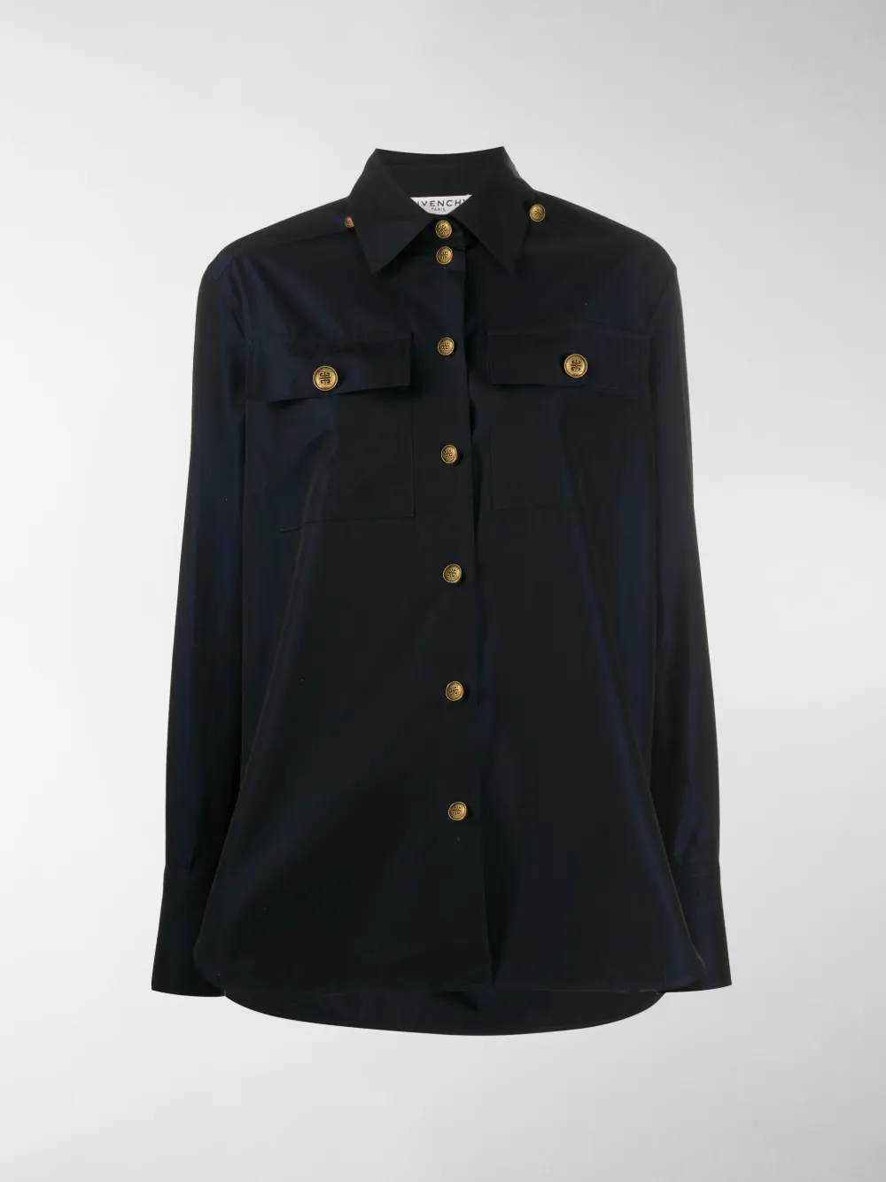 GIVENCHY LOGO BUTTON SHIRT,BW60L612HE14856446