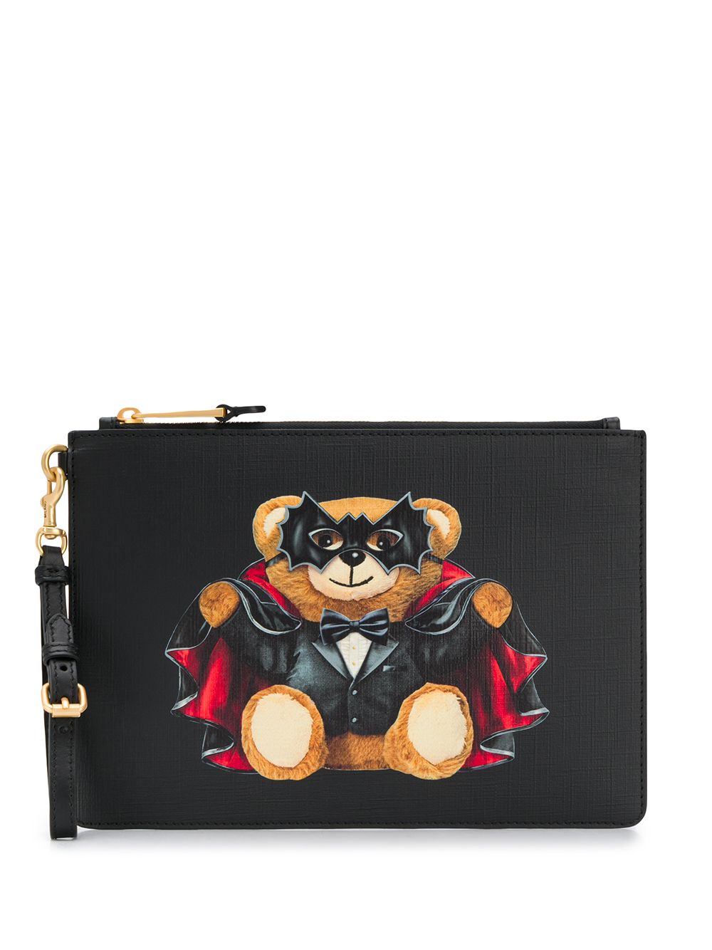 фото Moschino клатч с логотипом