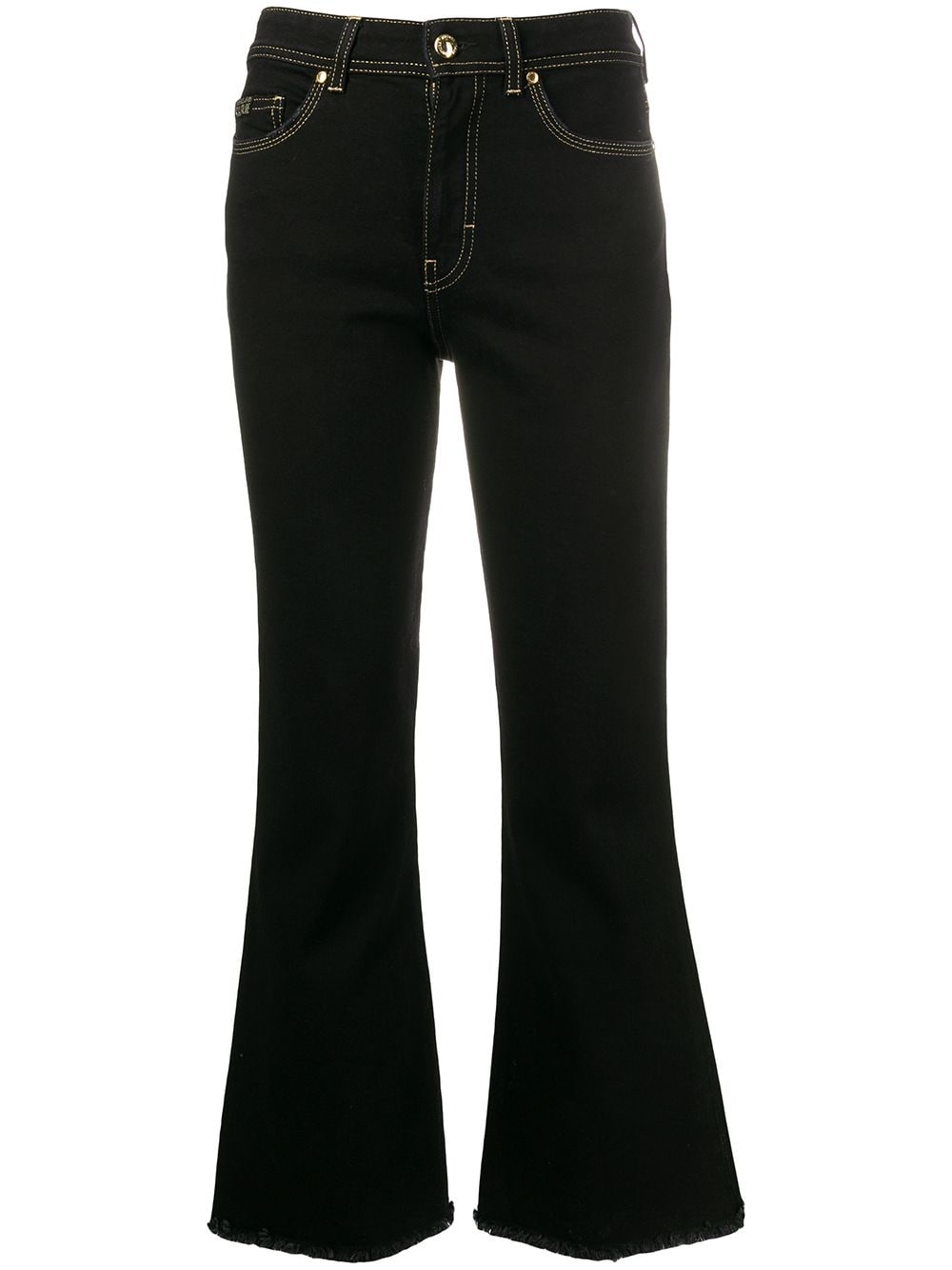 фото Versace jeans couture расклешенные джинсы с завышенной талией