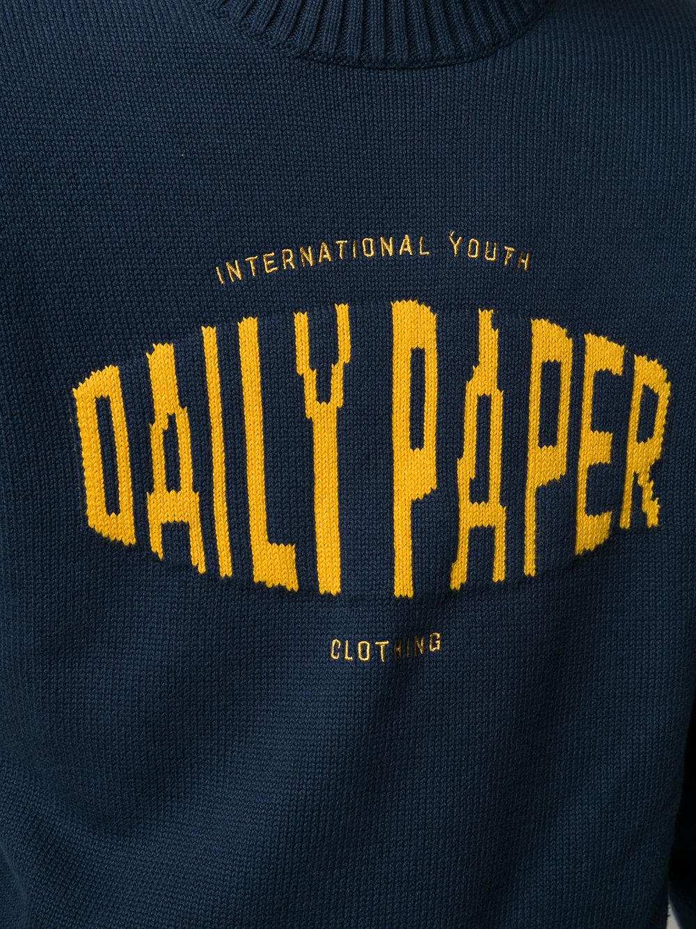 фото Daily paper genet sweater dress blue