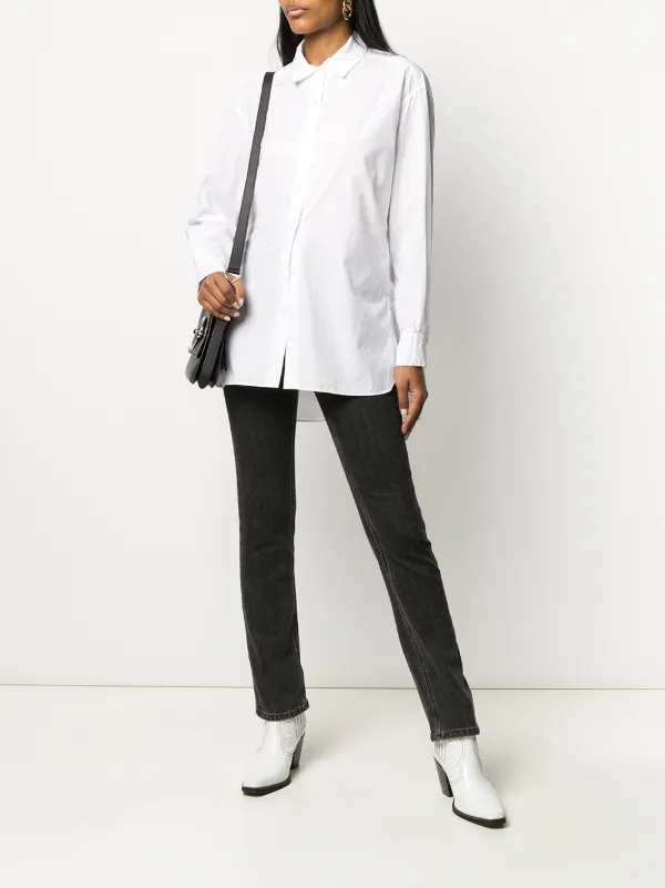Nili Lotan Oversized Shirt in White