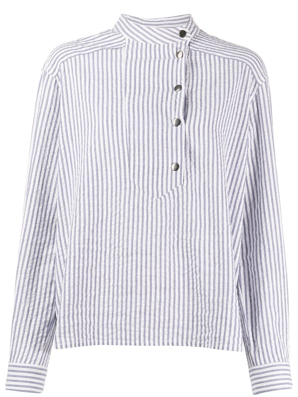 Ba&sh Sita Striped Blouse In Blue