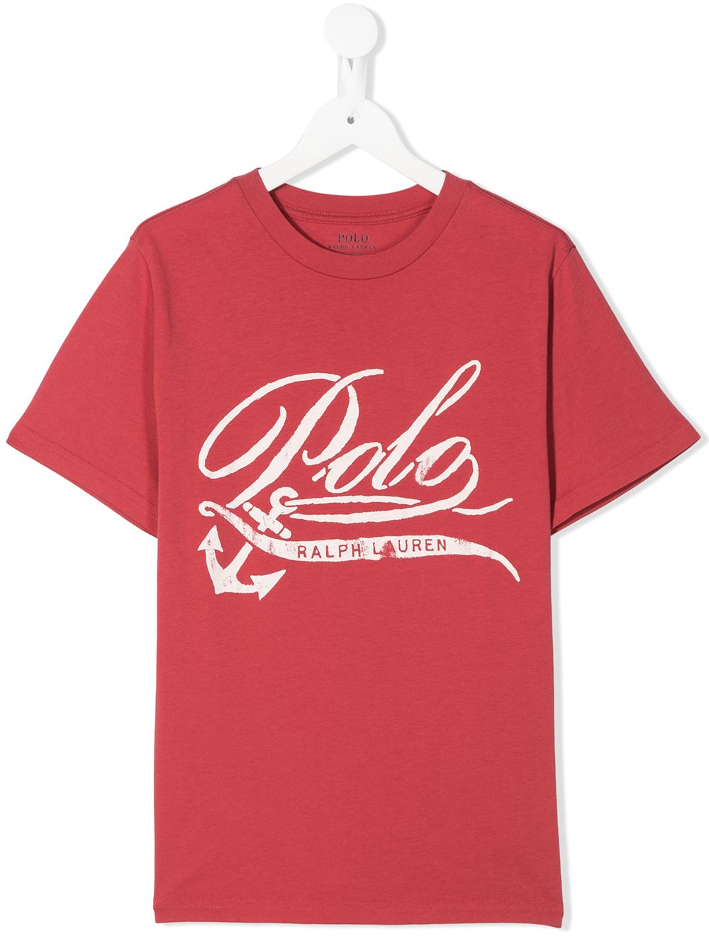 Ralph Lauren Kids' Printed Logo T-shirt In Red