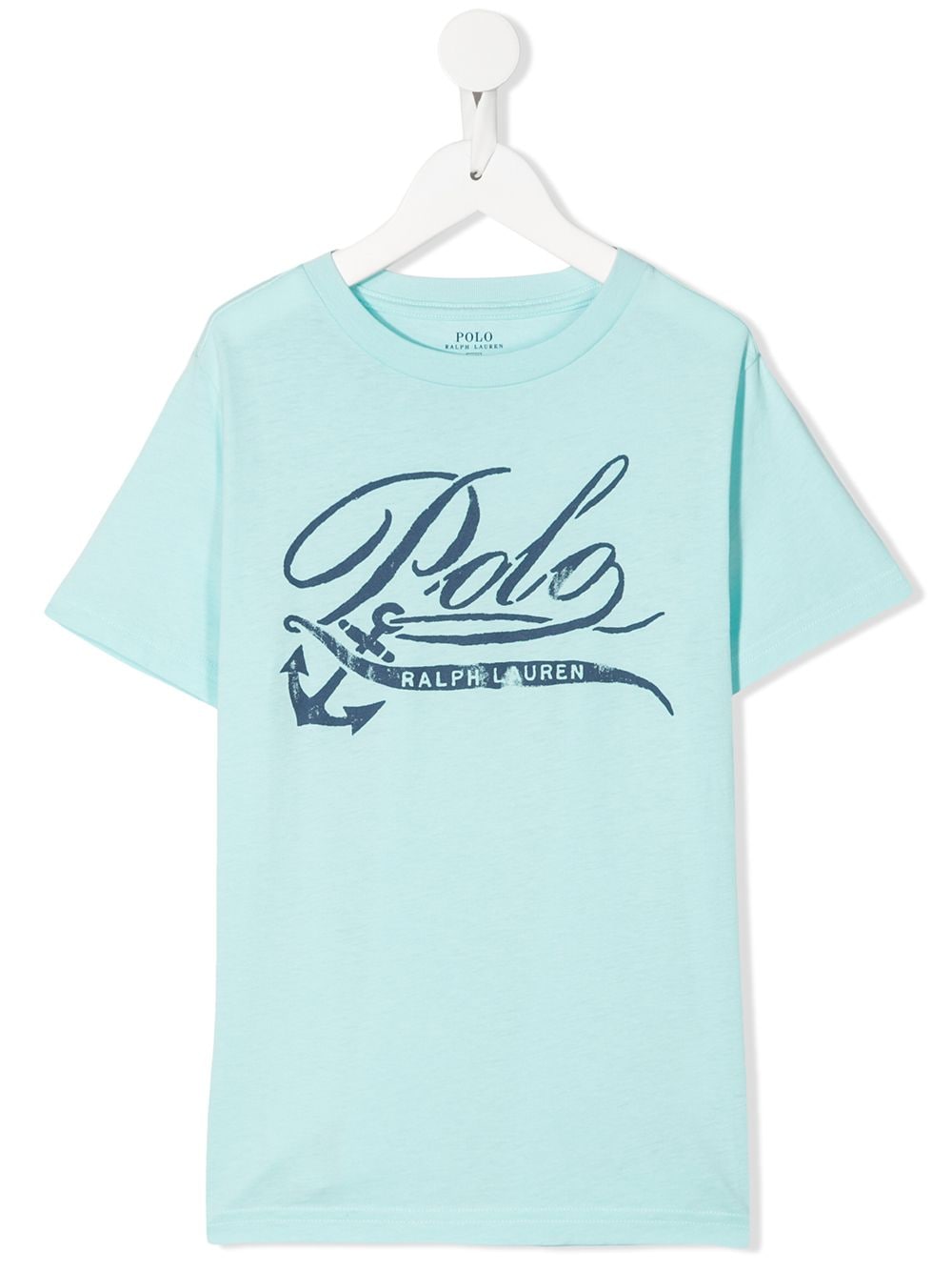 Ralph Lauren Kids' Printed Logo T-shirt In Blue