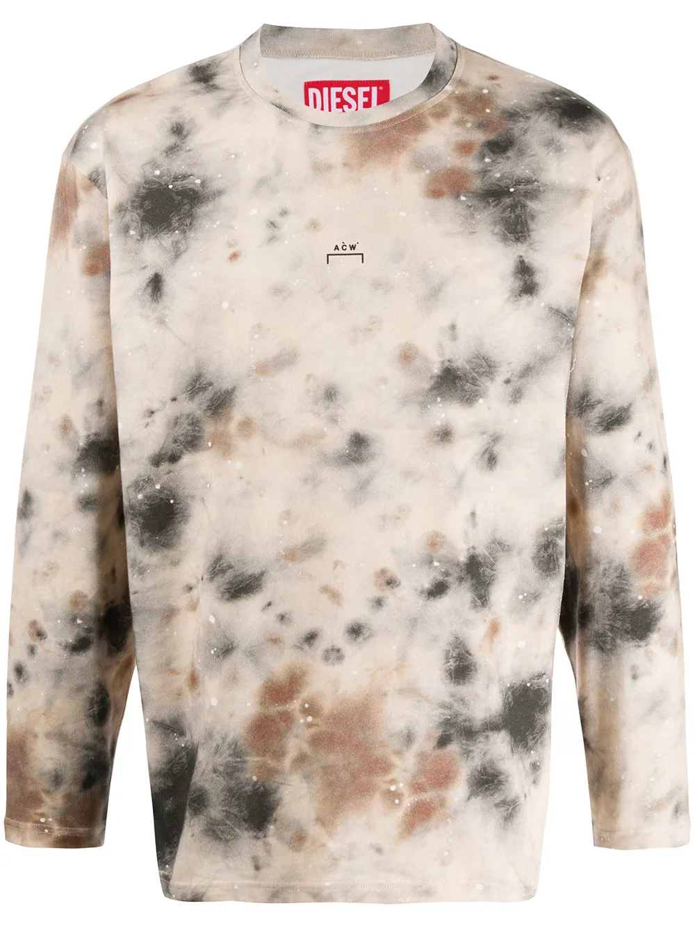 фото Diesel red tag x a-cold-wall* tie-dye sweatshirt