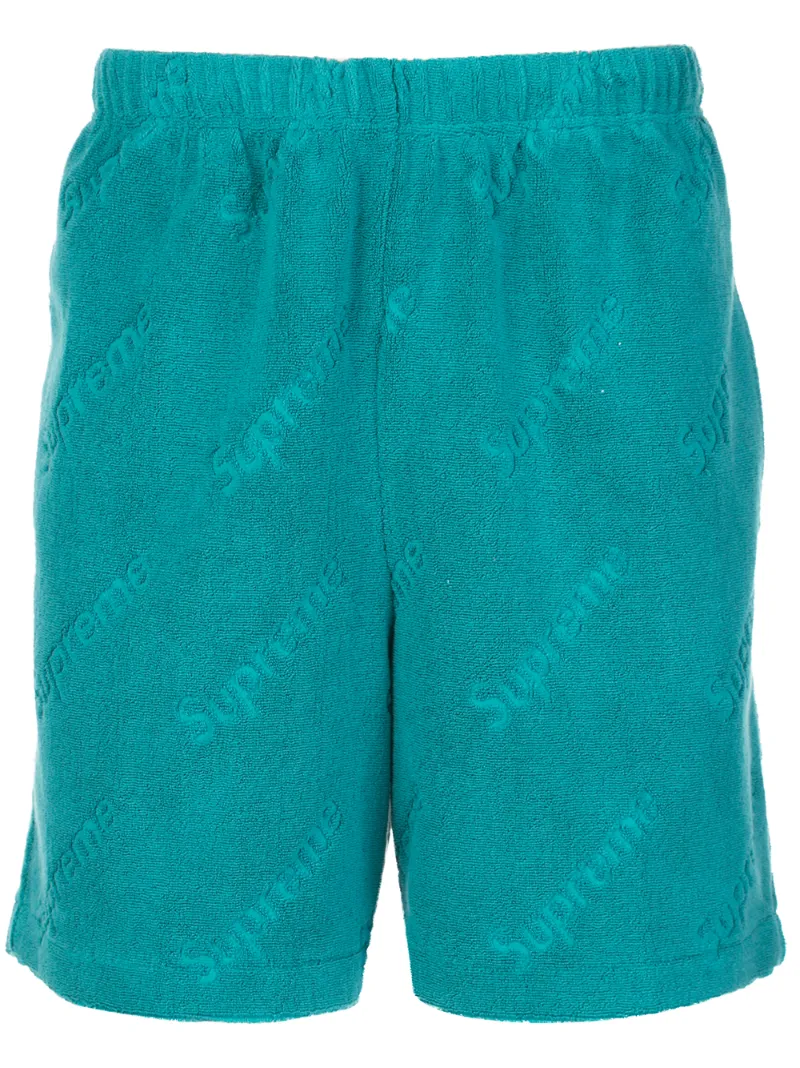 Supreme Polartec Fleece Shorts In Blue