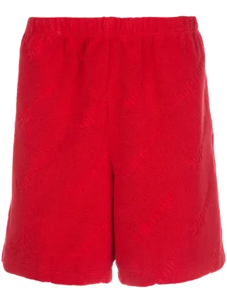 supreme terry jacquard logo short