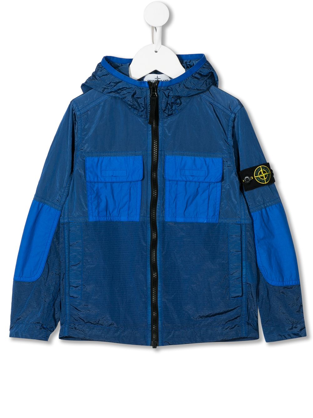 фото Stone island junior ветровка с капюшоном