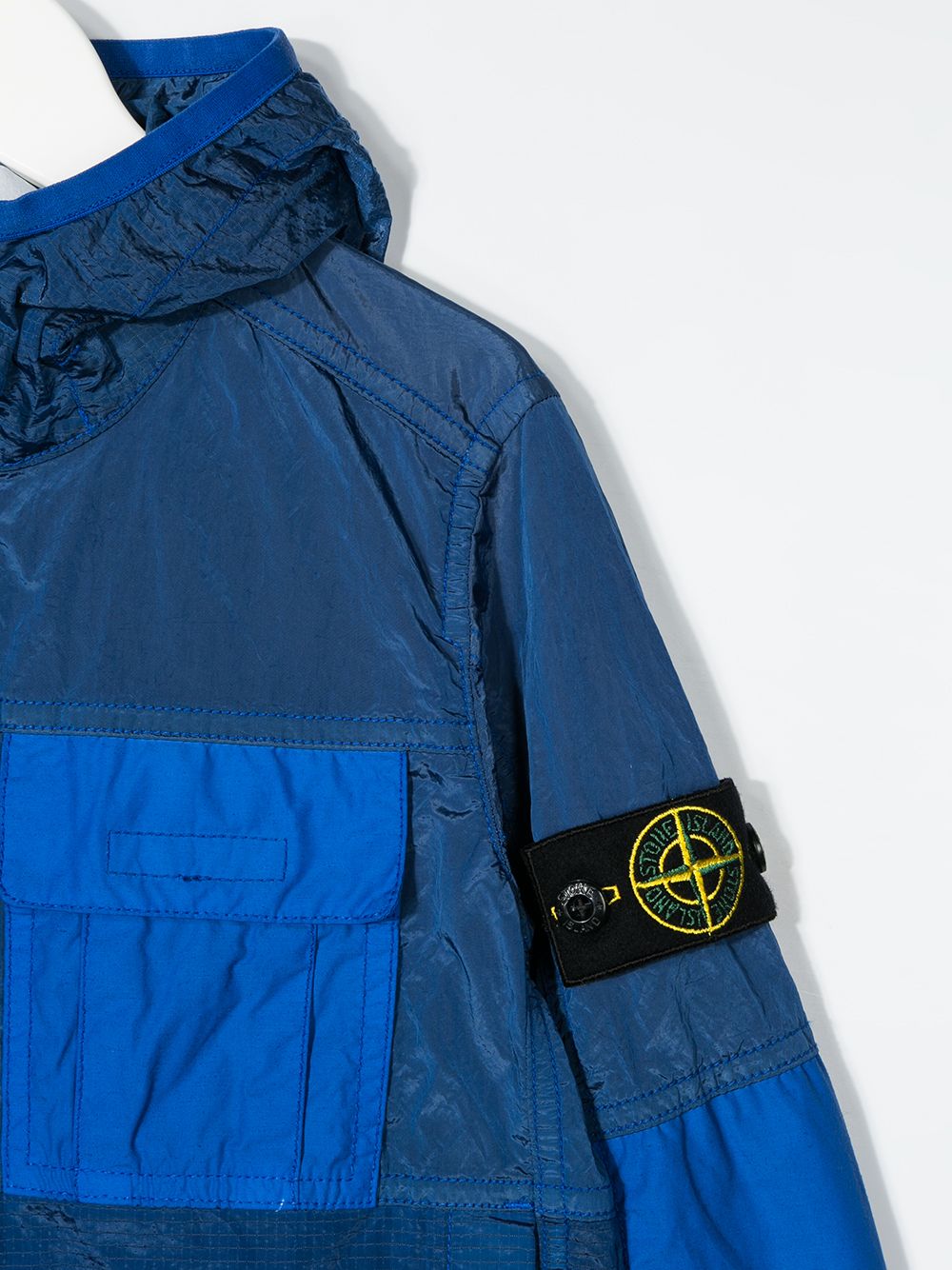 фото Stone island junior ветровка с капюшоном