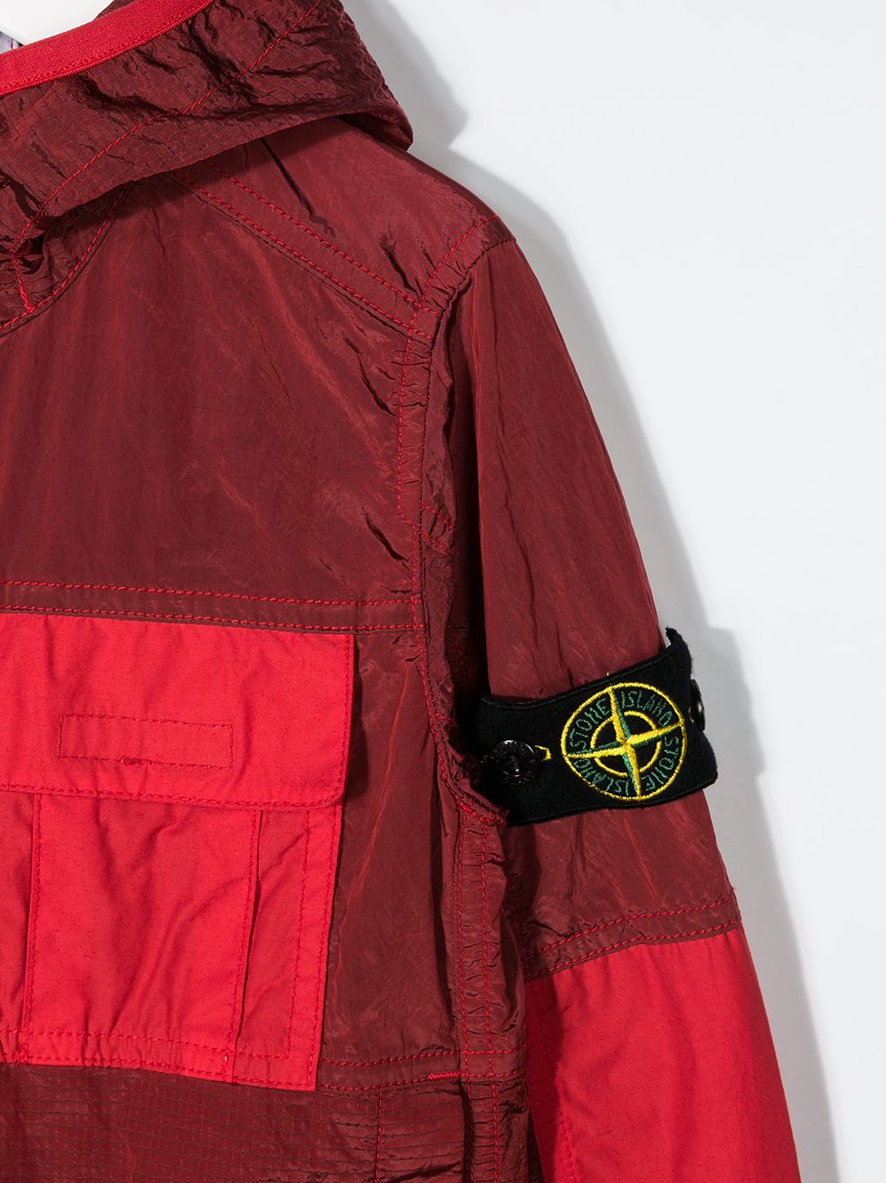 фото Stone island junior ветровка с капюшоном