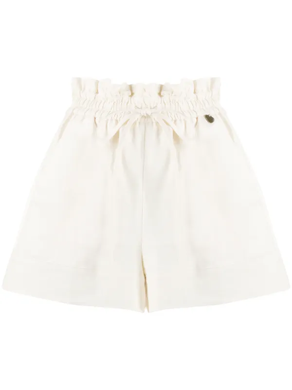 paper bag shorts white