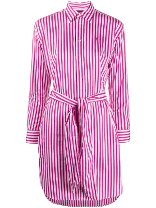 polo ralph lauren striped linen shirtdress