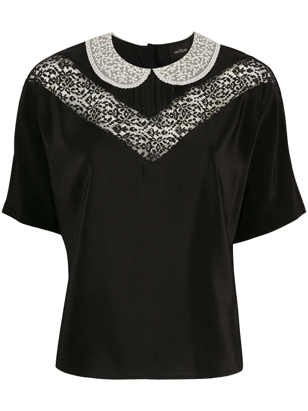 Shop Marc Jacobs The Lace Blouse In Black