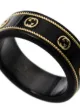Gucci 18kt yellow gold GG logo ring