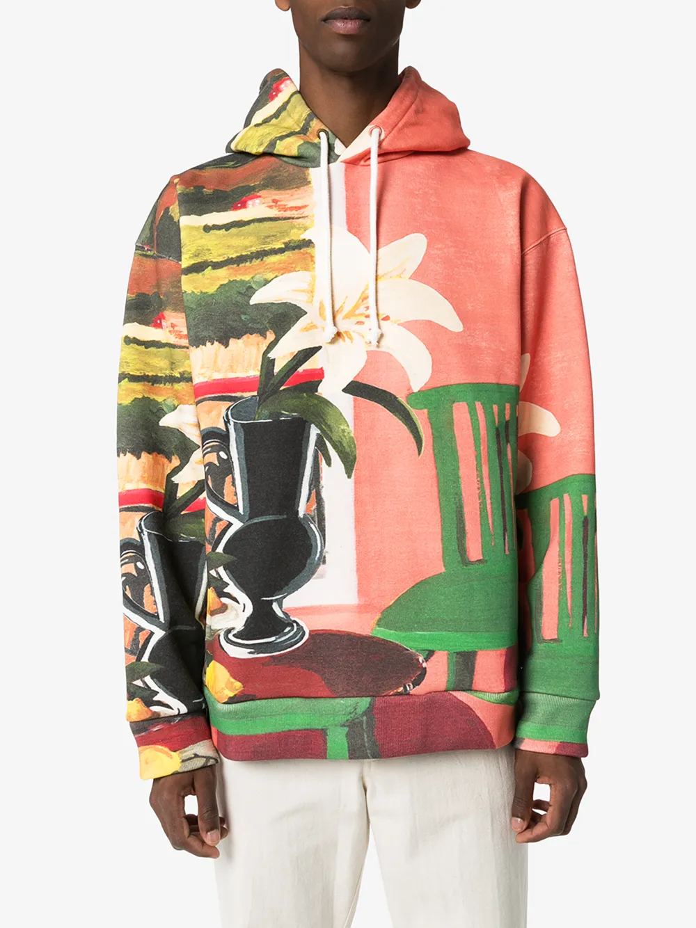 JACQUEMUS JACQUEMUS LE SWEAT TABLEAU PRINT HOODIE,205JS092054883314864416
