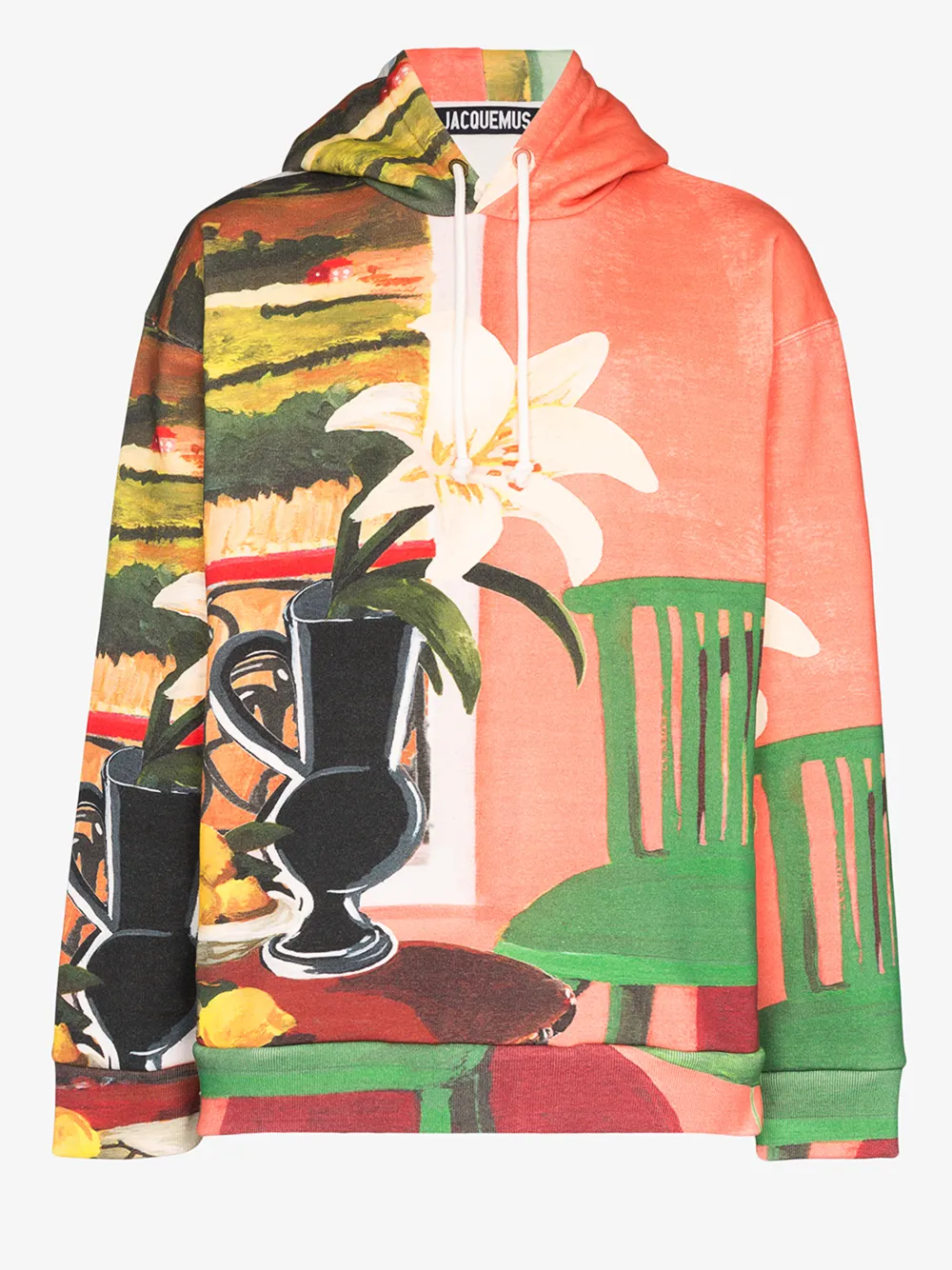 JACQUEMUS JACQUEMUS LE SWEAT TABLEAU PRINT HOODIE,205JS092054883314864416