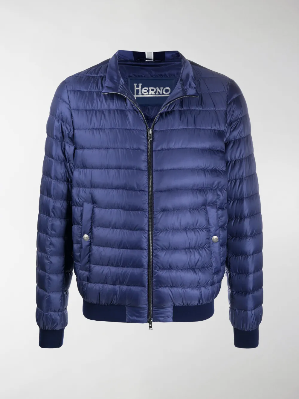 Herno Padded Zip-up Jacket In Blue