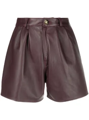 ETRO Leather \u0026 Faux Leather Shorts for 