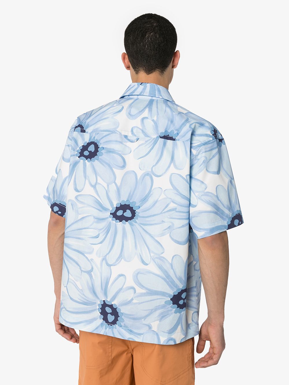 фото Jacquemus рубашка la chemise jean с цветочным принтом