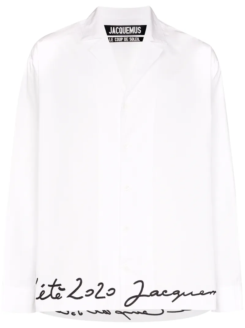 JACQUEMUS LA CHEMISE COUP DE SOLEIL EMBROIDERED SHIRT