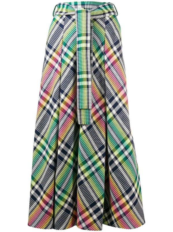 Check maxi skirt Clearance