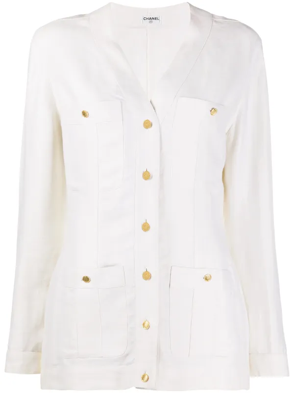 white chanel jacket